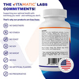 Vitamatic comparación de tamaño con moneda para referencia de escala