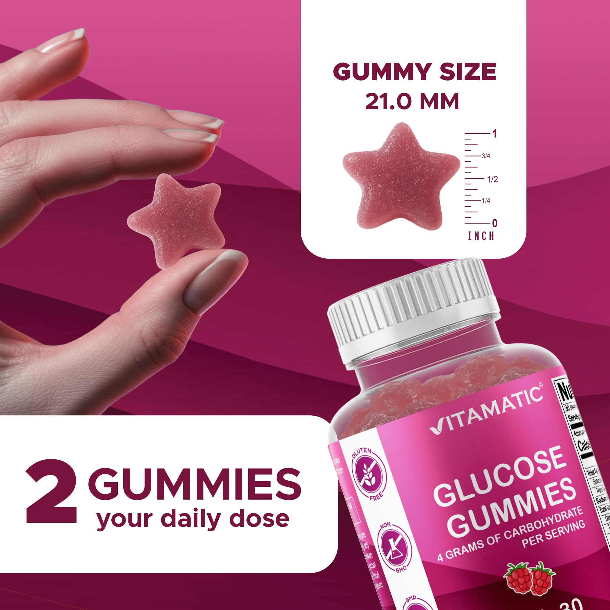 Gomita Vitamatic en mano para comparar tamaño y portabilidad en aplicaciones diarias