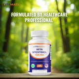 Vitamatic envase junto a elementos cotidianos para referencia de escala