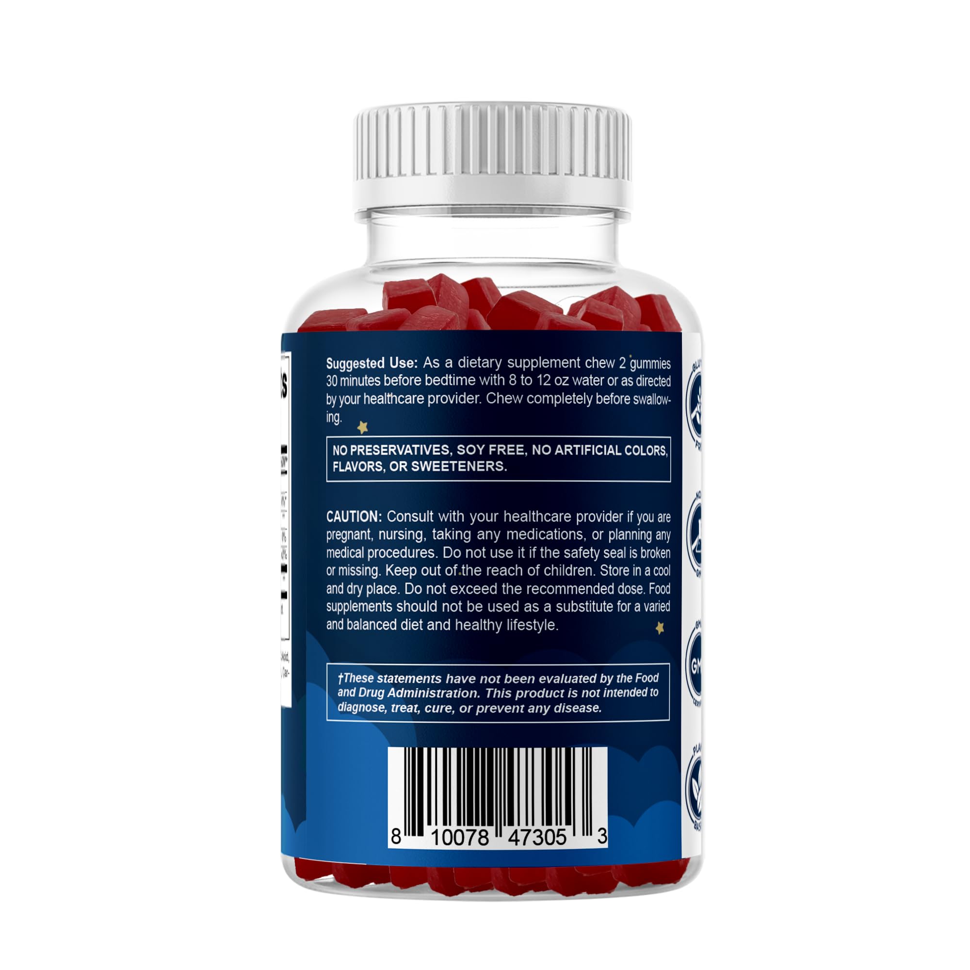Vitamatic comparativa tamaño gominola junto a moneda para escala