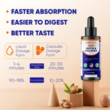 Vitamatic gotas sobre palma para ver textura y fácil mezcla