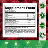 Vitamatic textura de gominola en primer plano resalta sabor frambuesa