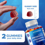 Vitamatic primer plano de la textura gomosa y suave de la gomita