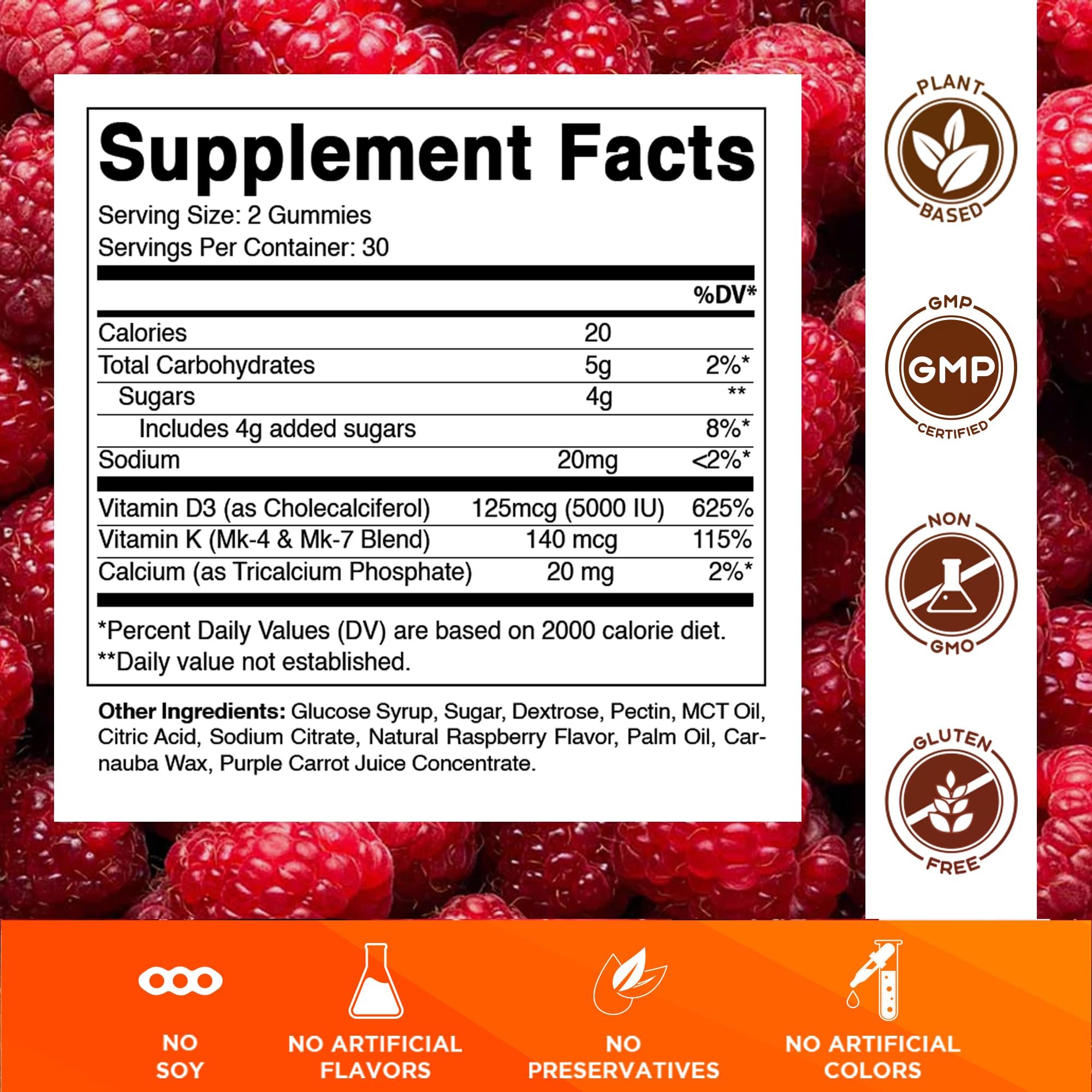 Vitamatic detalle de textura de la gomita para fácil masticación