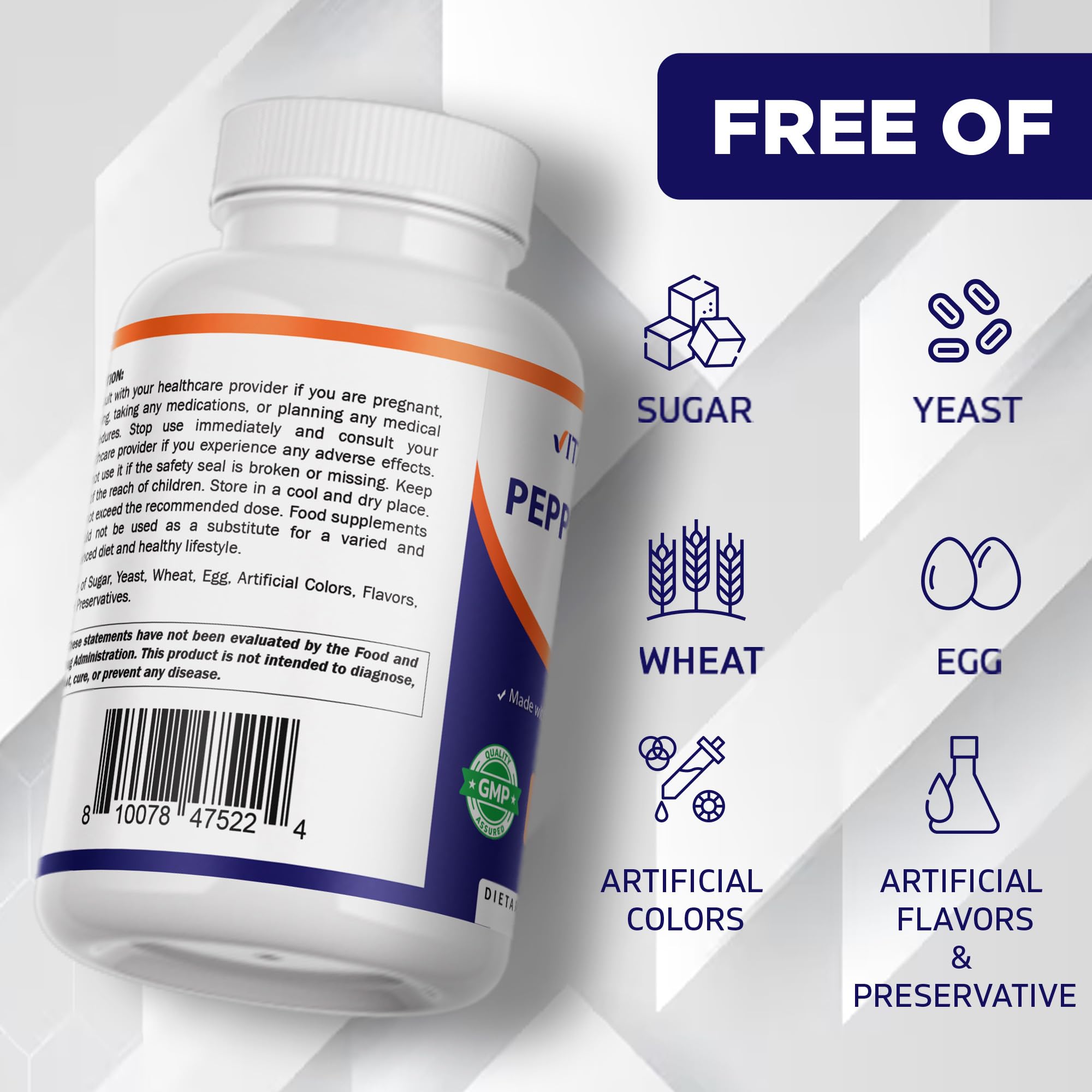 Vitamatic cápsula junto a vaso de agua indicando forma de consumo segura