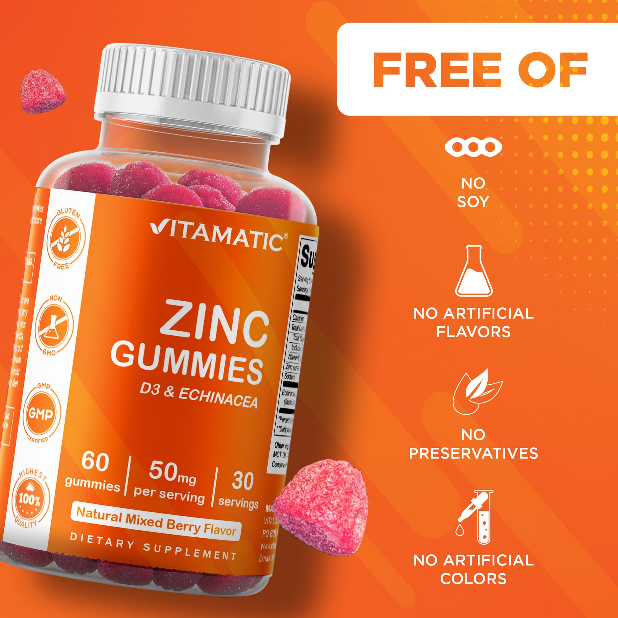 Vitamatic detalle de etiqueta legible con instrucciones y datos