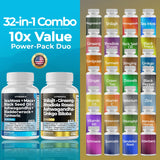 Vitamax etiqueta con certificaciones GMP y pruebas de laboratorio