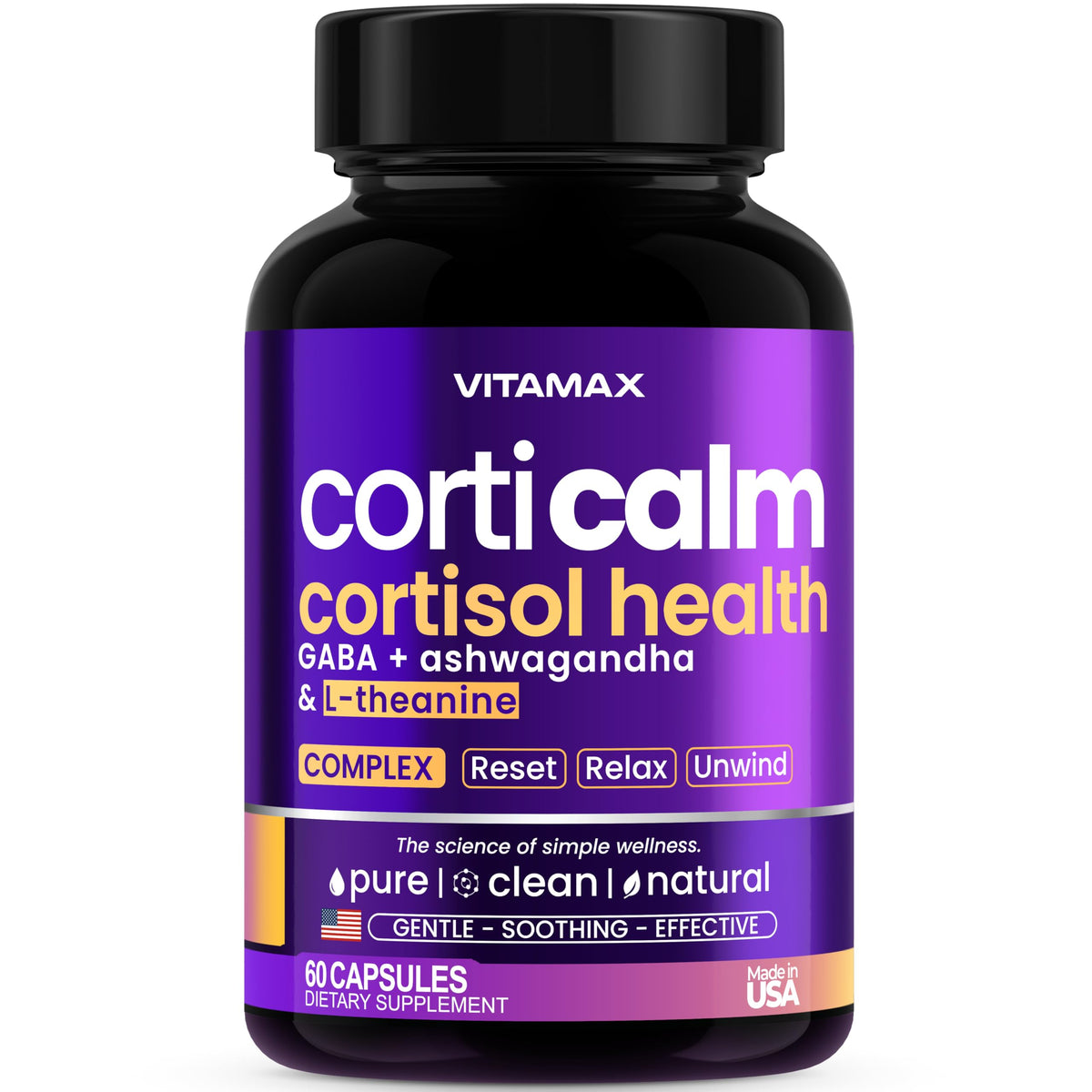 Vitamax vista frontal del empaque mostrando calma y confianza