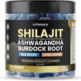 Vitamax gomitas Pure Shilajit vista frontal, presentación clara y confiable
