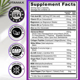 Vitamax ingredientes naturales organizados para destacar pureza