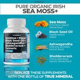 Vitamax mezcla de sea moss y ashwagandha mostrando ingredientes clave