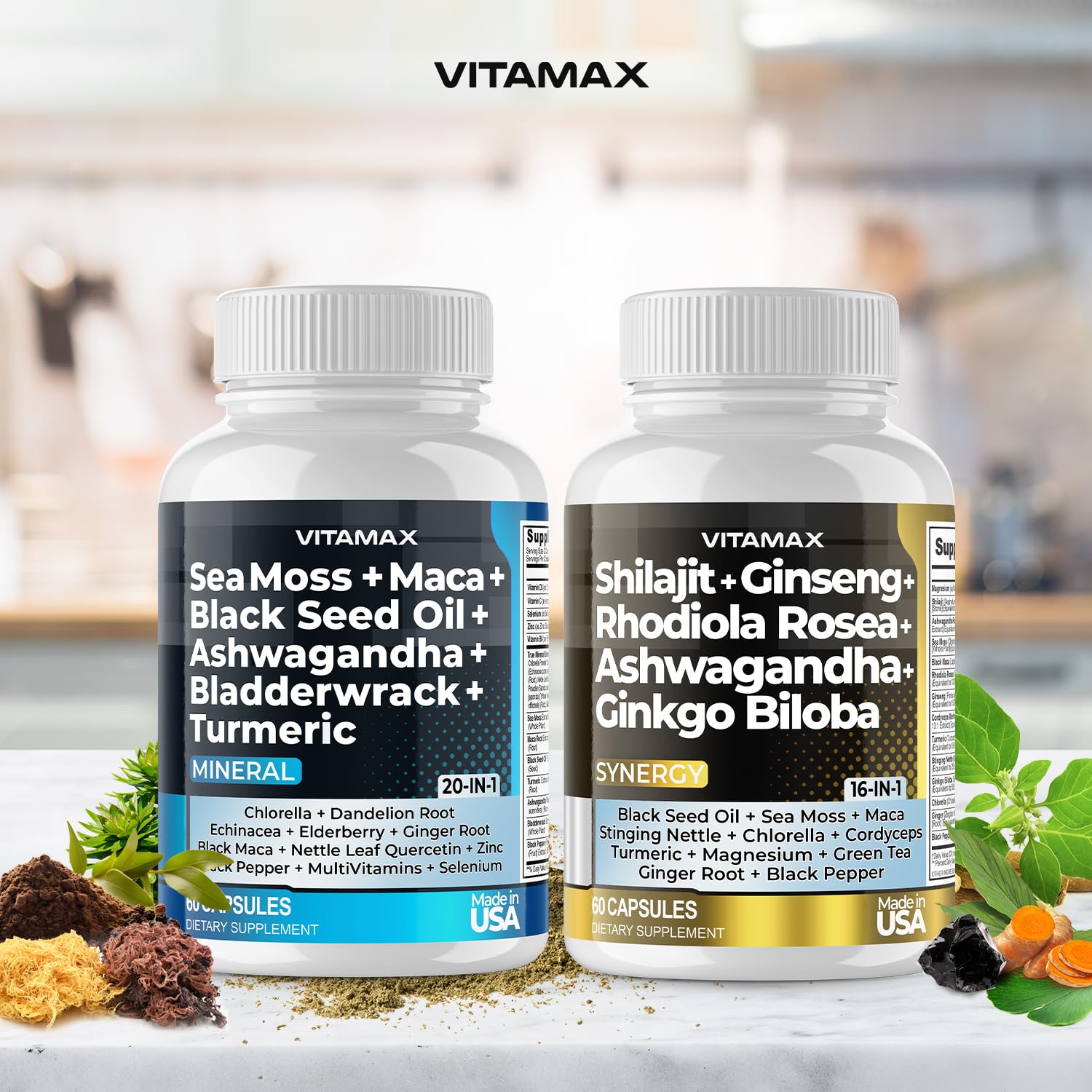 Vitamax textura del shilajit dorado que destaca su aspecto natural