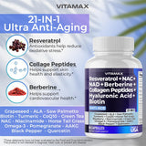 Vitamax en rutina diaria junto a artículos de baño para conveniencia