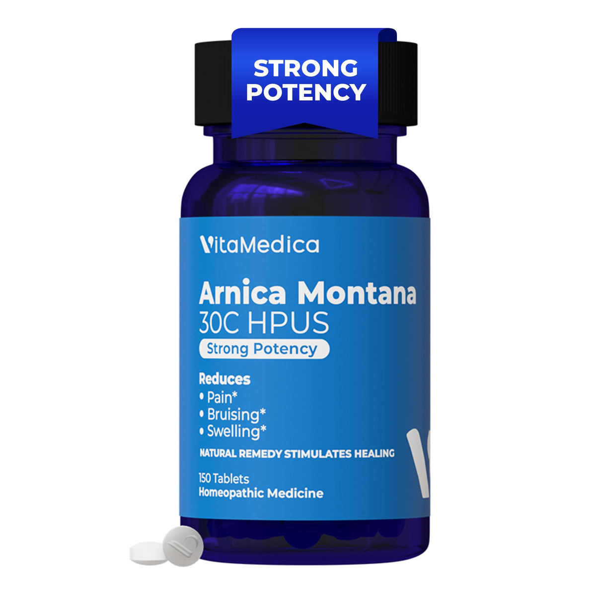 VitaMedica vista frontal del frasco y etiqueta clara, facilita identificación rápida