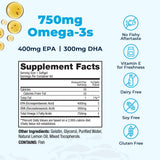 VitaMedica cápsulas en tazón mostrando el aceite y la concentración de Omega-3