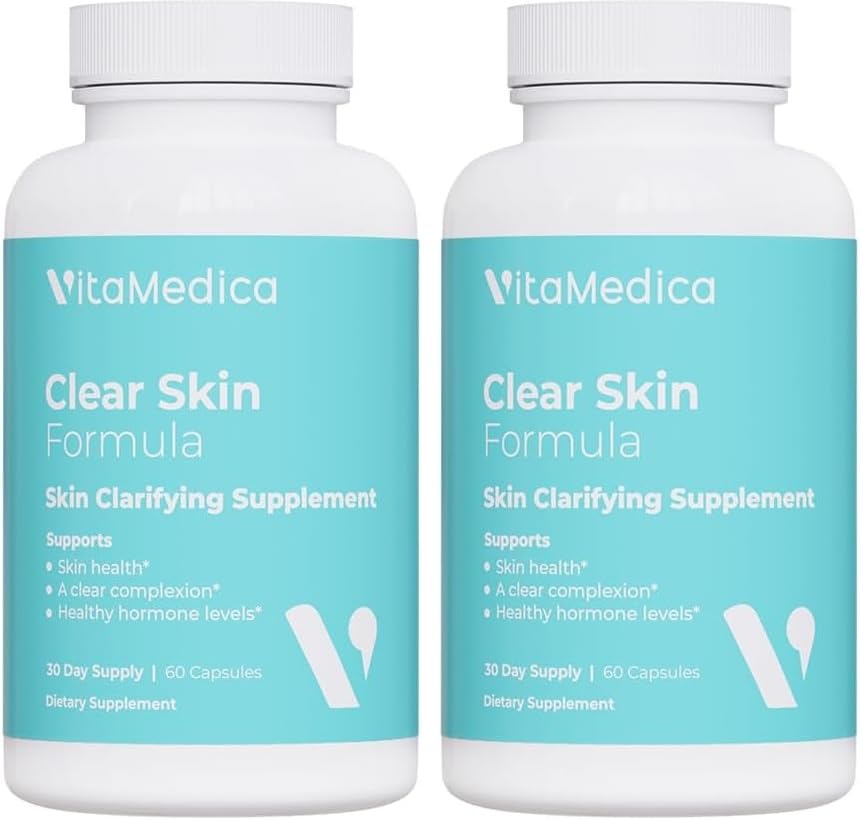 VitaMedica frente del empaque que destaca fórmula vegana y beneficio para la piel