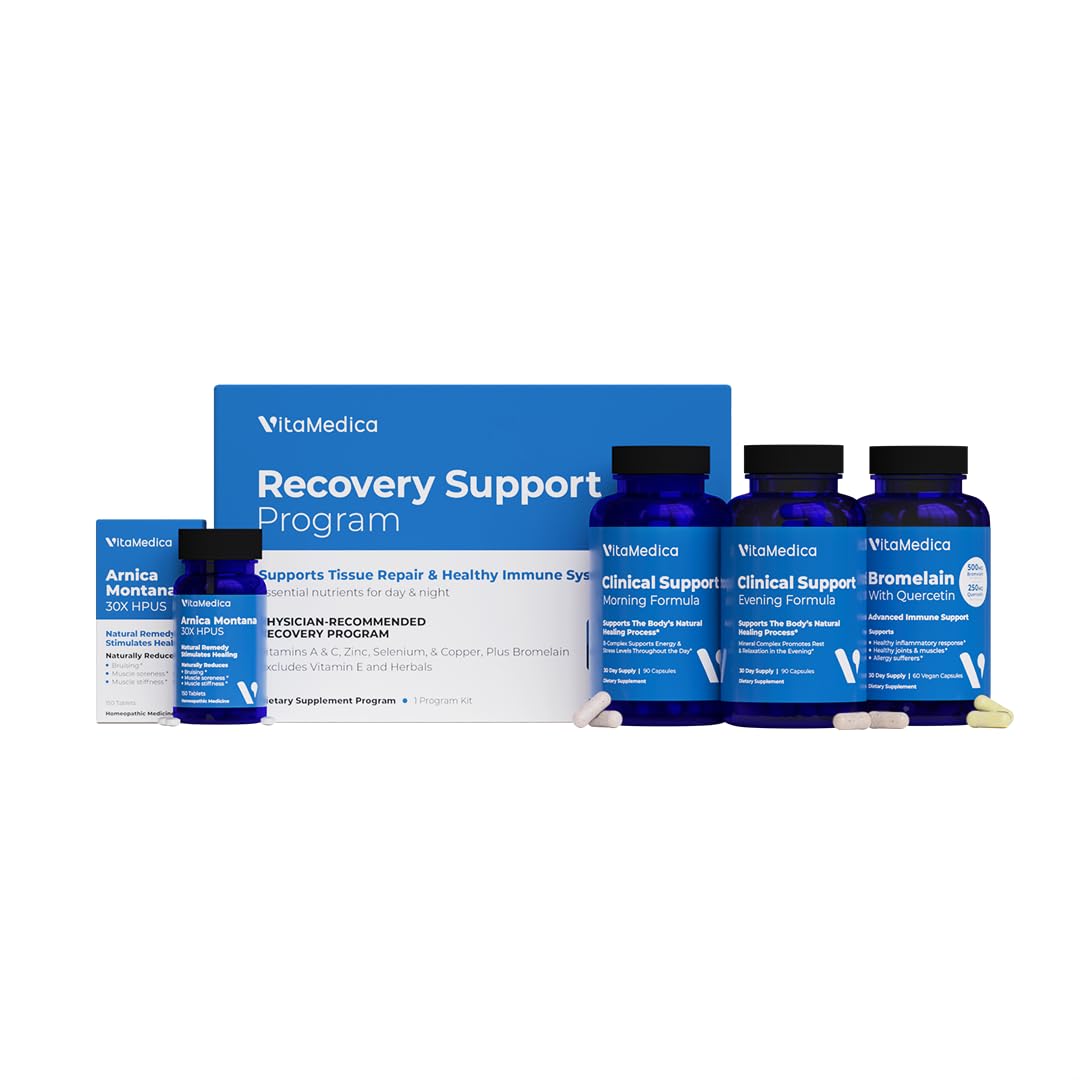 VitaMedica pack frontal mostrando envases y beneficios de apoyo a la recuperación