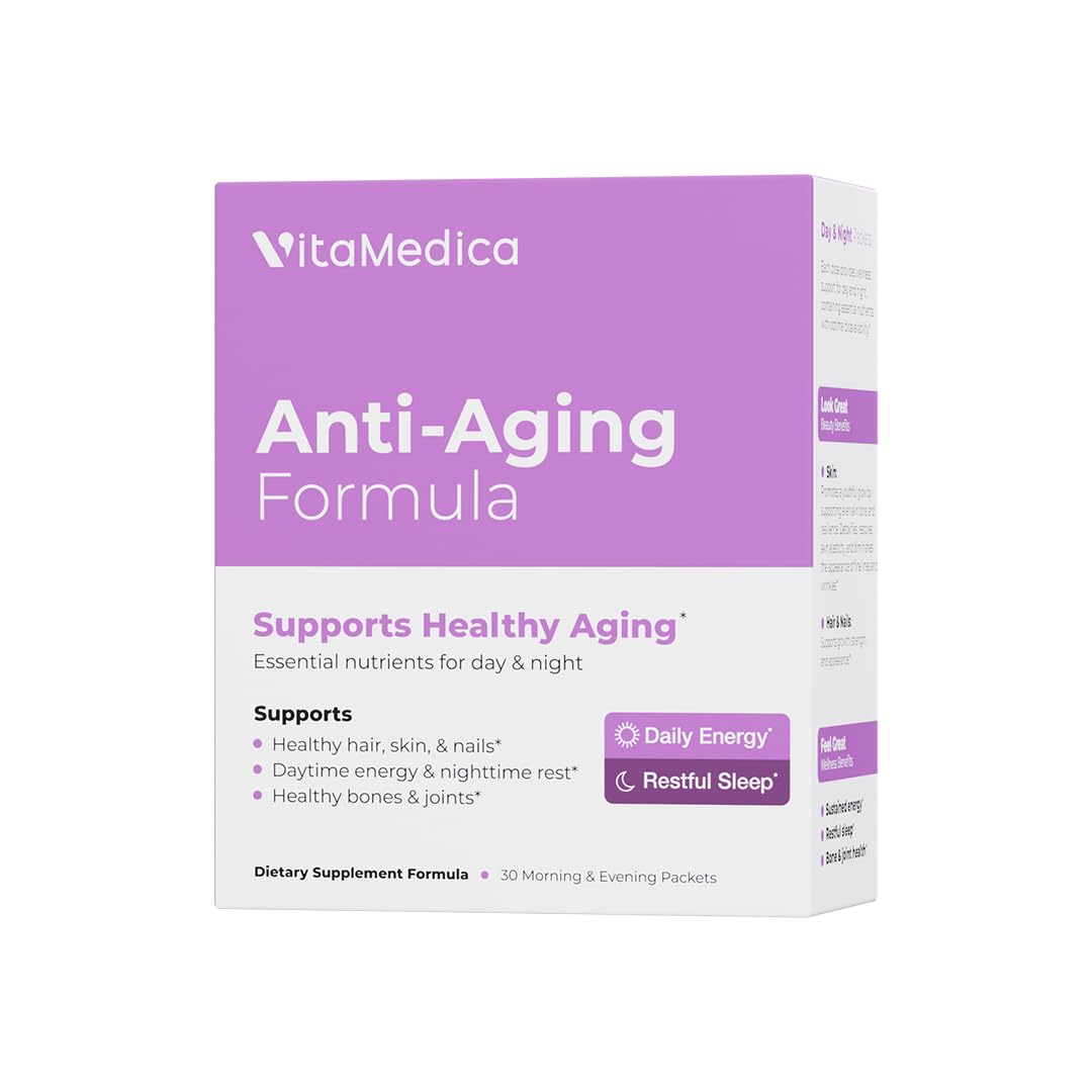 VitaMedica envase frontal con diseño de sobres, claridad y conveniencia
