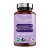 Vitamin Bounty primer plano de cápsula que muestra textura y facilidad de ingestión