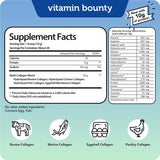Vitamin Bounty envase junto a objetos cotidianos para comparar tamaño y portabilidad