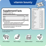 Vitamin Bounty comparación de tamaño del envase para almacenamiento