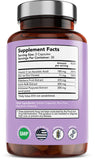 Vitamin Bounty etiqueta con lista de ingredientes y beneficios para seguridad