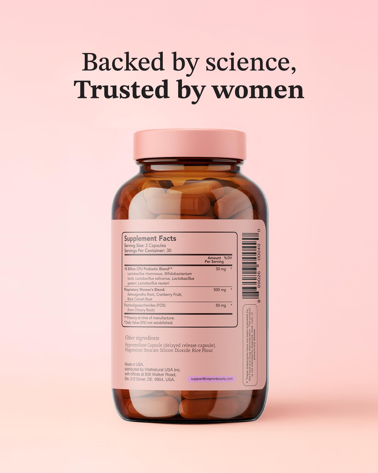 Vitamin Bounty mujer activa en estilo de vida saludable reflejando bienestar diario