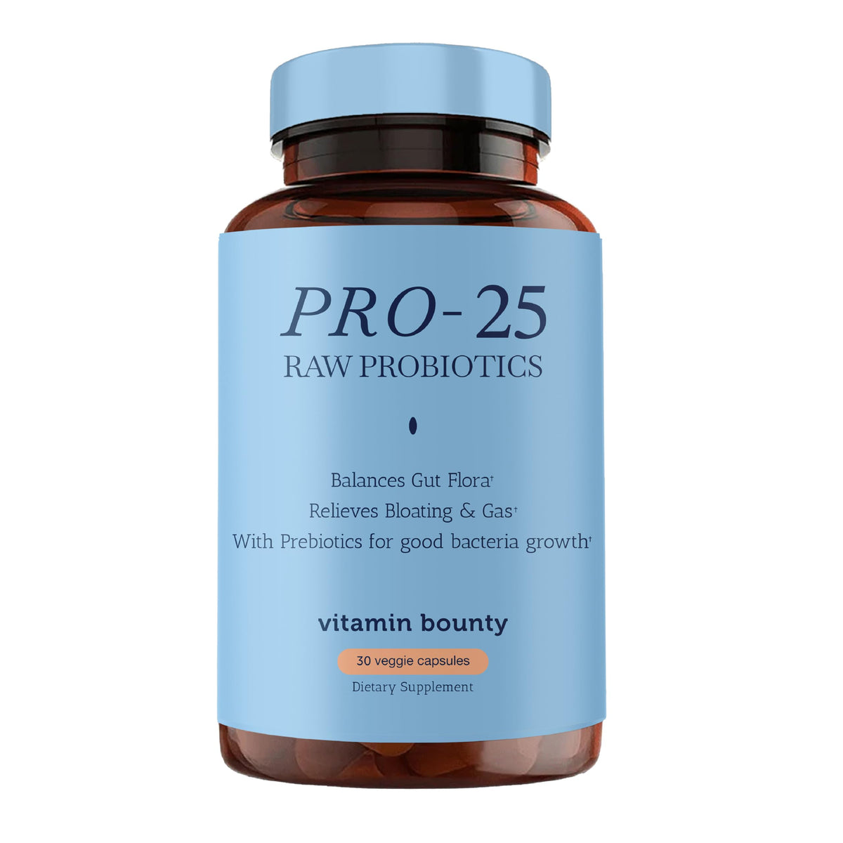 Vitamin Bounty vista frontal del envase mostrando beneficios digestivos