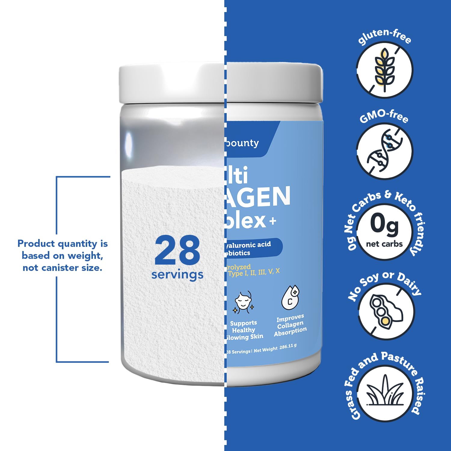 Vitamin Bounty mezcla en vaso sin sabor y fácil de integrar en bebidas