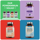 Vitamin Bounty ingredientes prebióticos y probióticos en primer plano
