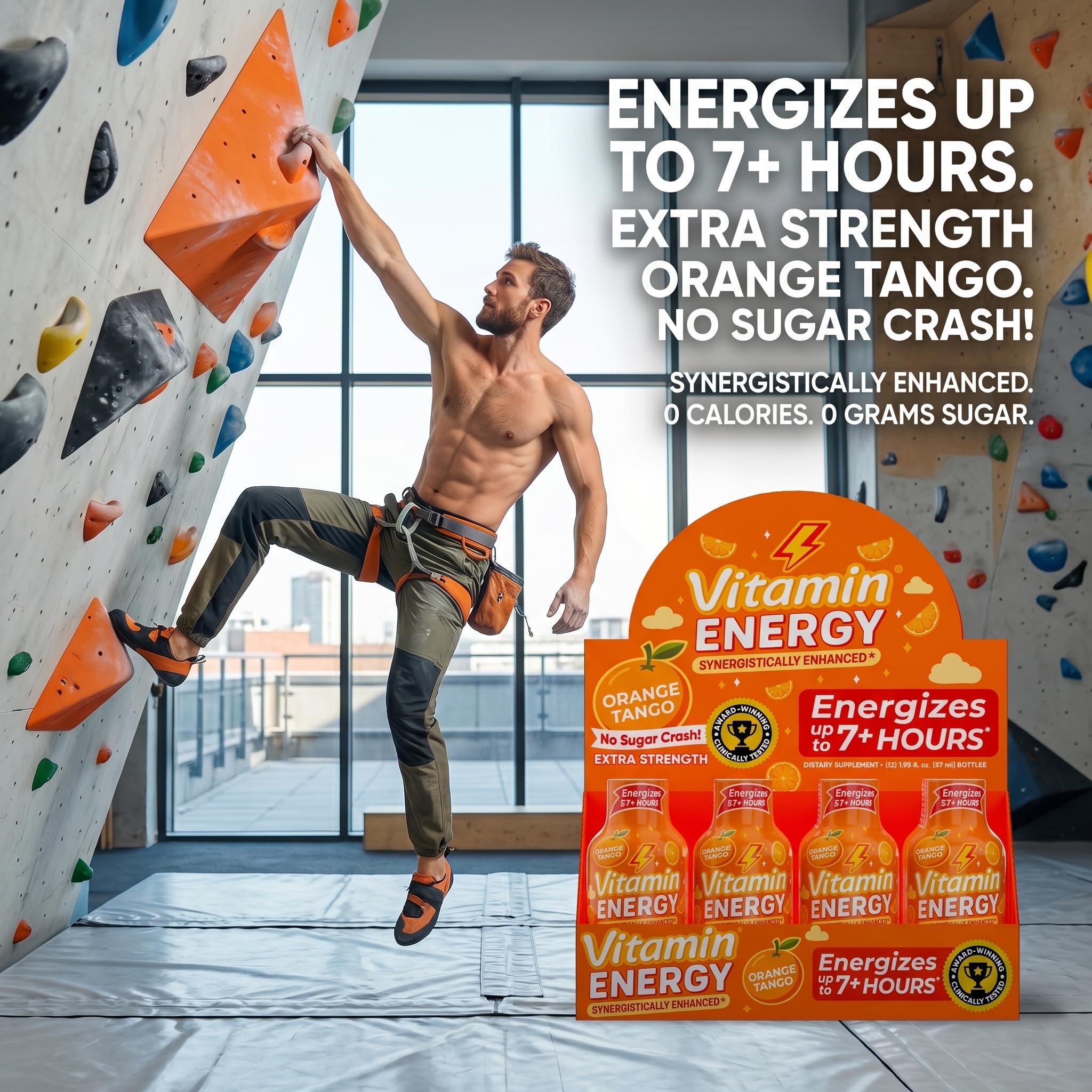 Vitamin Energy 24 pack en escena lifestyle resaltando ahorro y uso