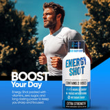 Vitamin Energy frasco en mano para comparar tamaño y llevar facilidad