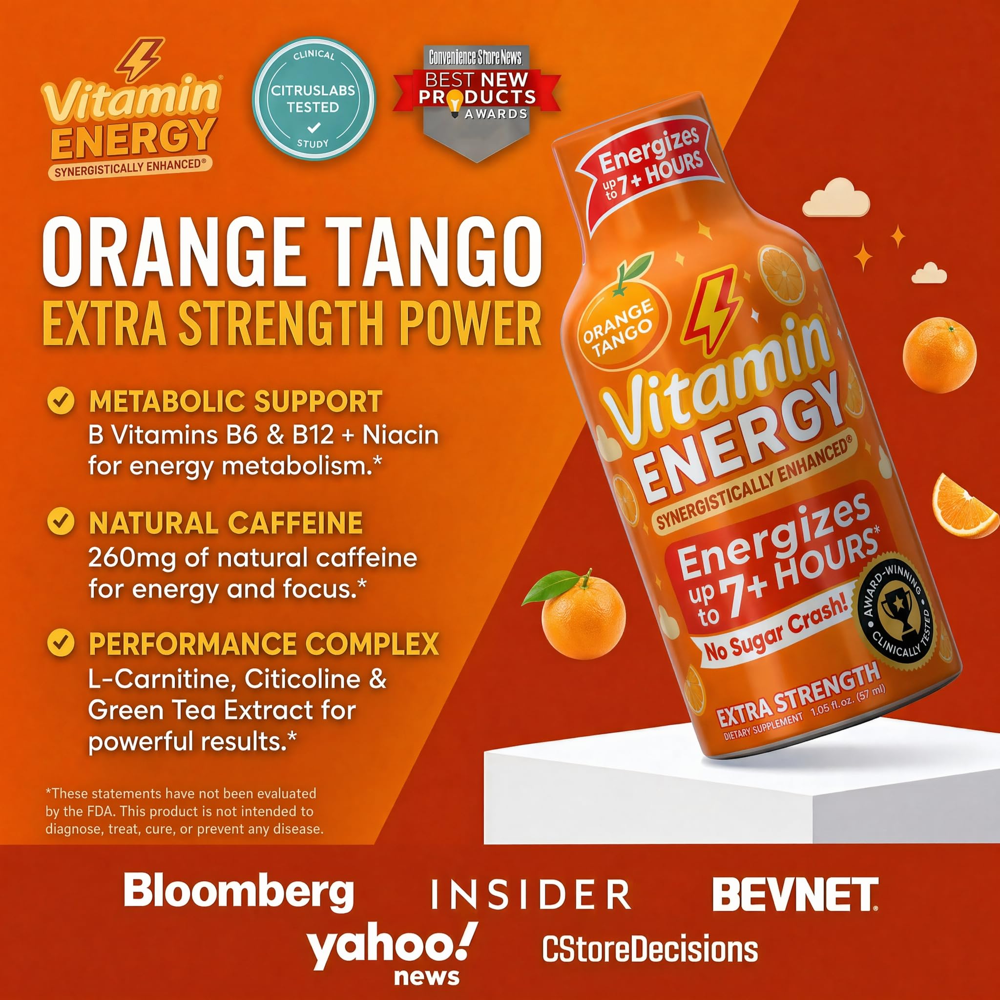 Vitamin Energy etiqueta nutricional destacando vitaminas B