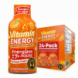 Vitamin Energy frente del empaque mostrando 24 unidades y conveniencia