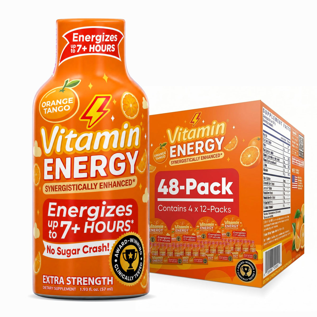 Vitamin Energy botella frontal mostrando diseño y conveniencia