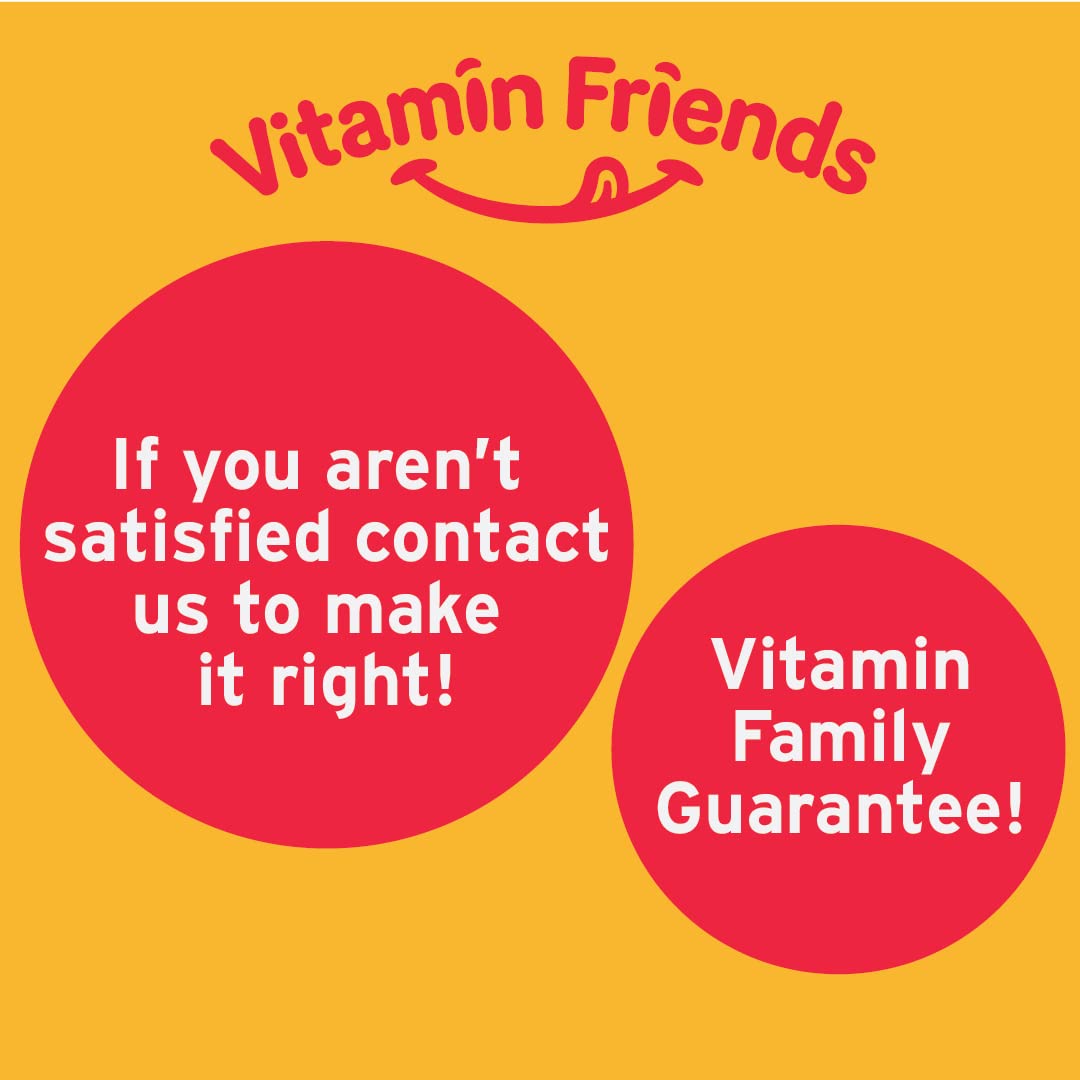 Vitamin Friends sellos vegano y libre de alérgenos, confianza para familias