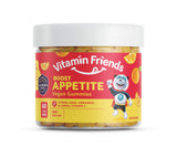 Vitamin Friends envase frontal claro mostrando 60 gomitas y beneficio apetito