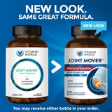 Vitamin World caplets en mano mostrando tamaño práctico y dosificación conveniente