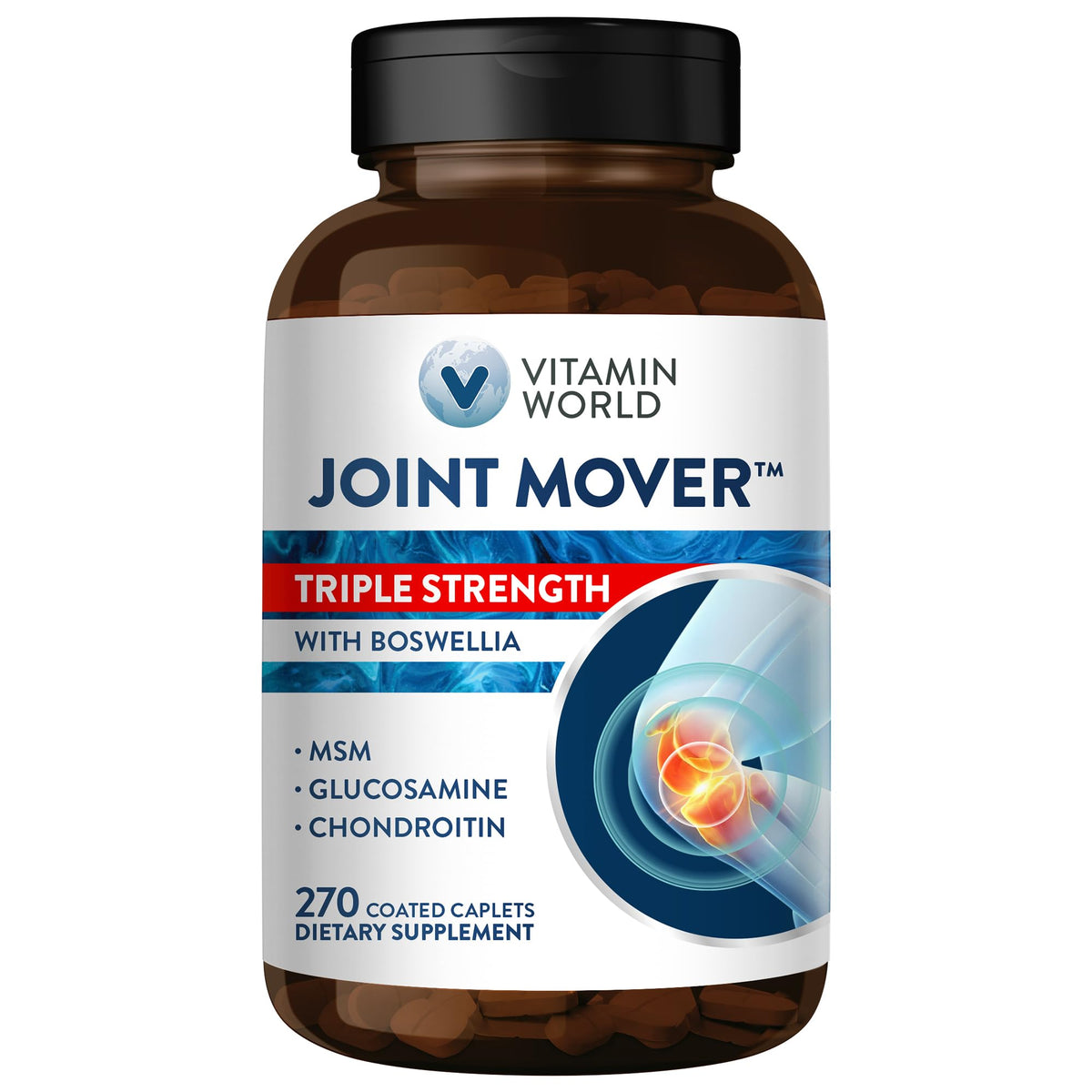 Vitamin World frente del envase mostrando beneficios y facilidad de uso
