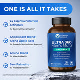 Vitamin World etiqueta con lista de nutrientes y beneficios para confianza en el producto