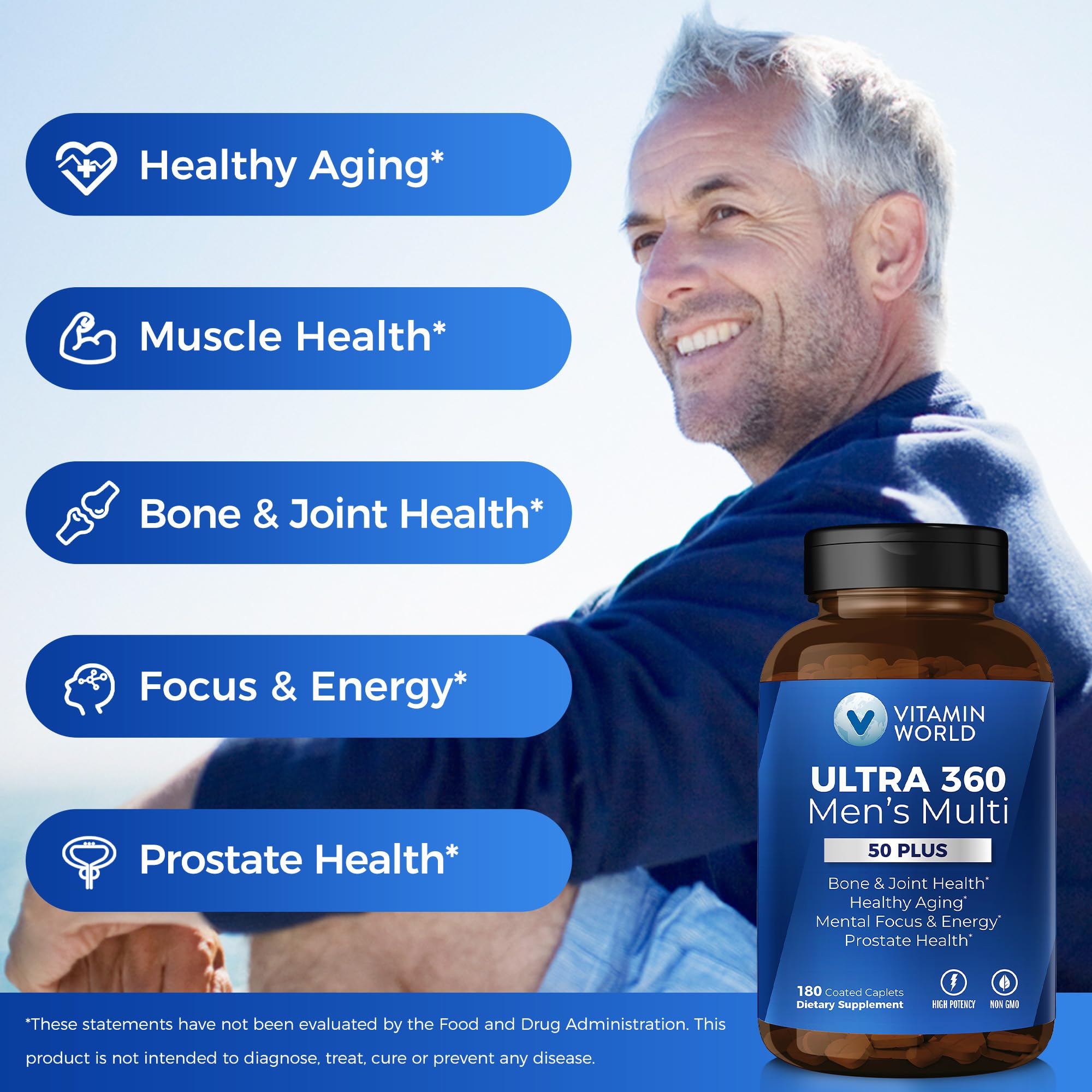 Vitamin World etiqueta con lista de nutrientes destacando 27 vitaminas y minerales