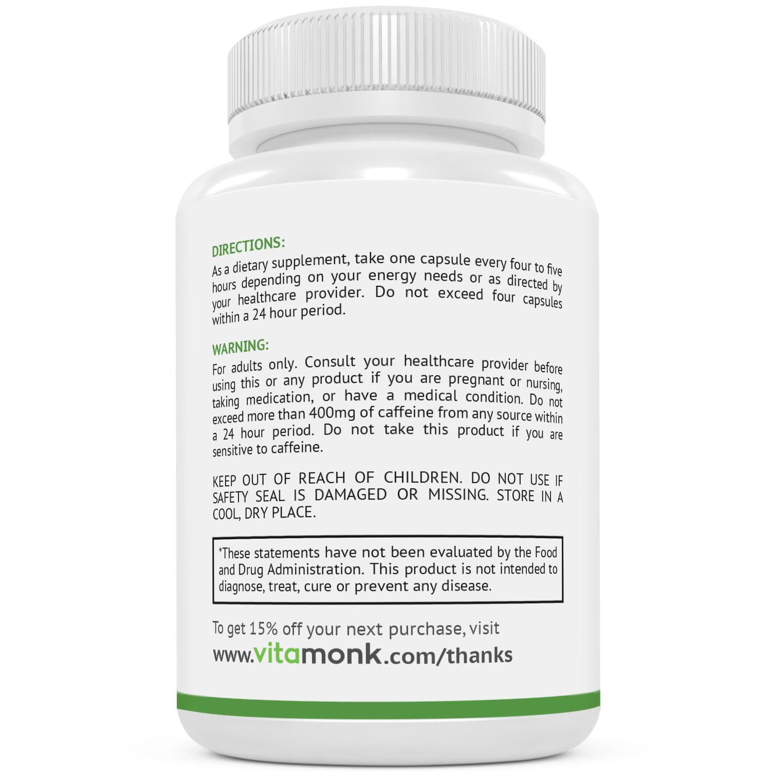Cápsulas VitaMonk sobre escritorio indicando uso para productividad diaria