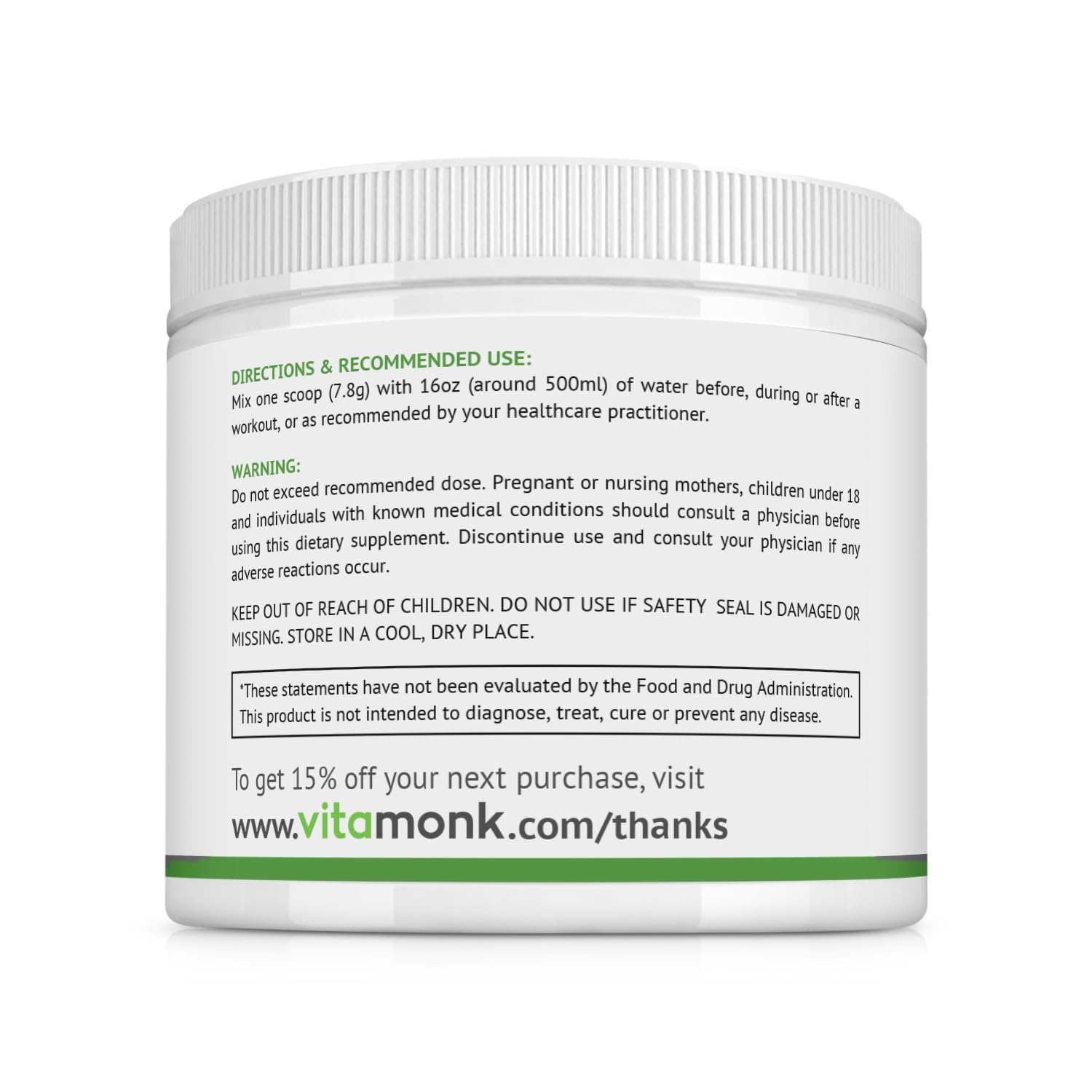 VitaMonk Clean EAA junto a rodajas de limón, sabor natural limonada