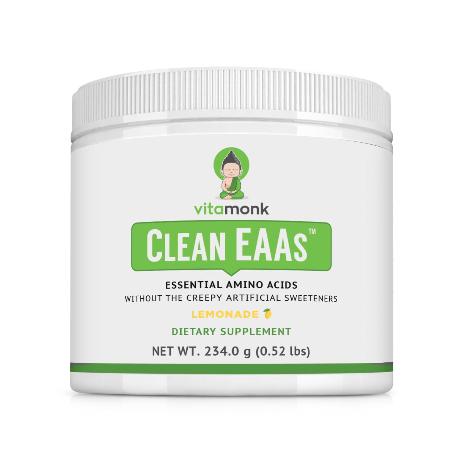 VitaMonk envase frontal mostrando la marca y beneficios limpios
