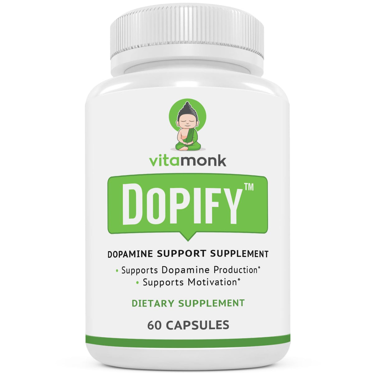 VitaMonk Dopify envase frontal mostrando fórmula sin rellenos para confianza
