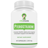 VitaMonk frasco frontal mostrando etiqueta y pureza del producto