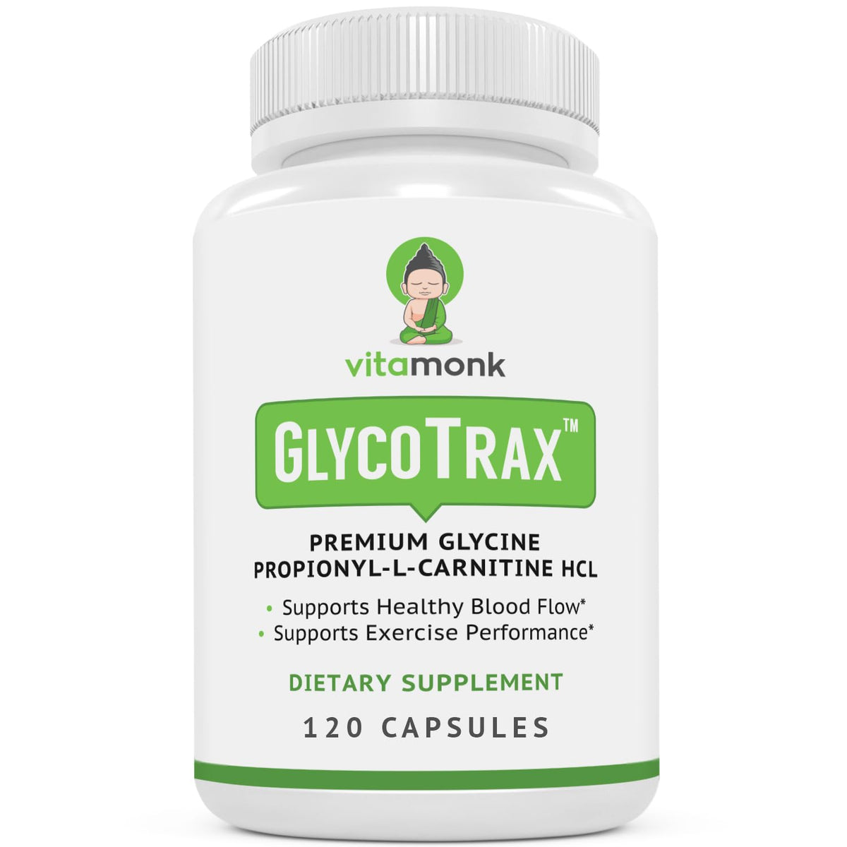 VitaMonk frasco GlycoTrax frontal muestra presentación grande