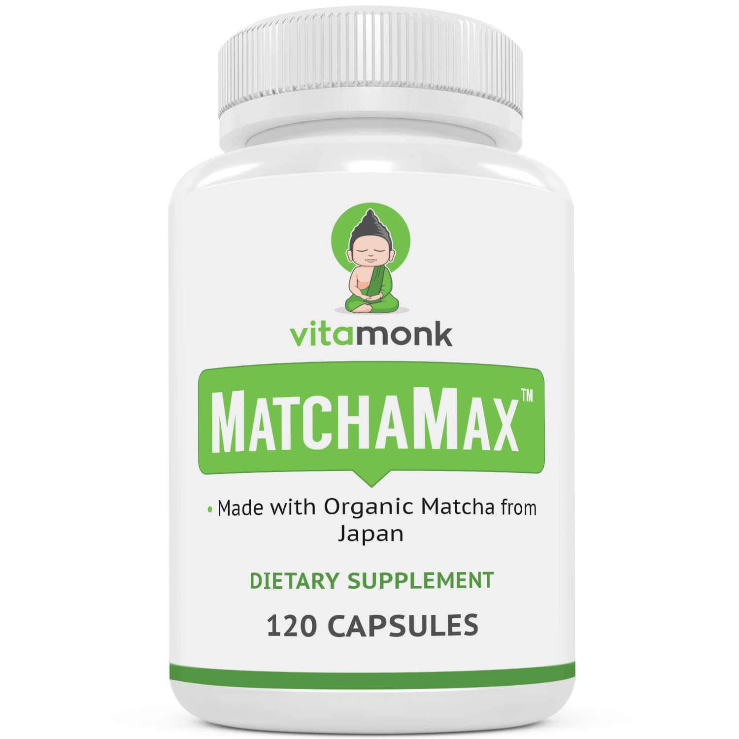 VitaMonk MATCHAMAX frontal del envase mostrando cápsulas y diseño claro