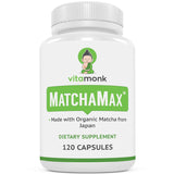 VitaMonk MATCHAMAX frontal del envase mostrando cápsulas y diseño claro