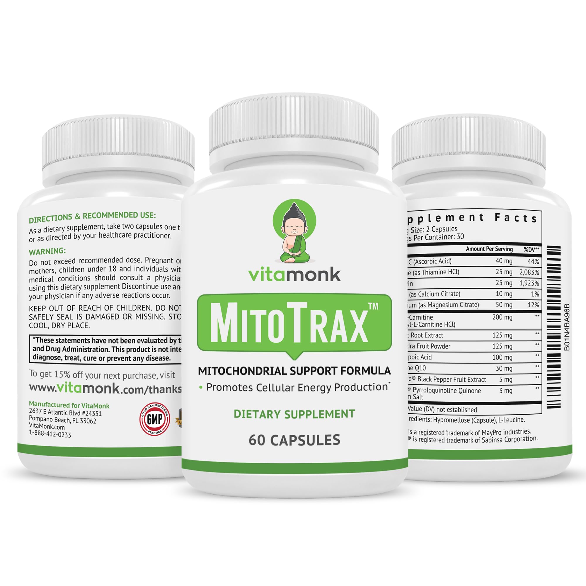 VitaMonk MitoTrax ambientación saludable sugerida para estilo de vida activo